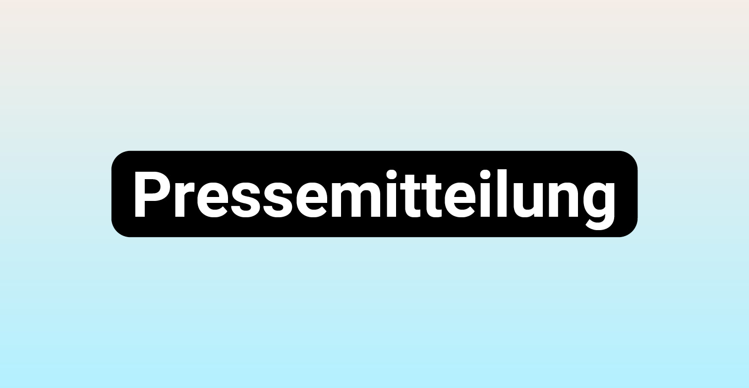 HateAid Pressemitteilung - Bild mit blauer Hintergrundfarbe und der Aufschrift "Pressemitteilung"