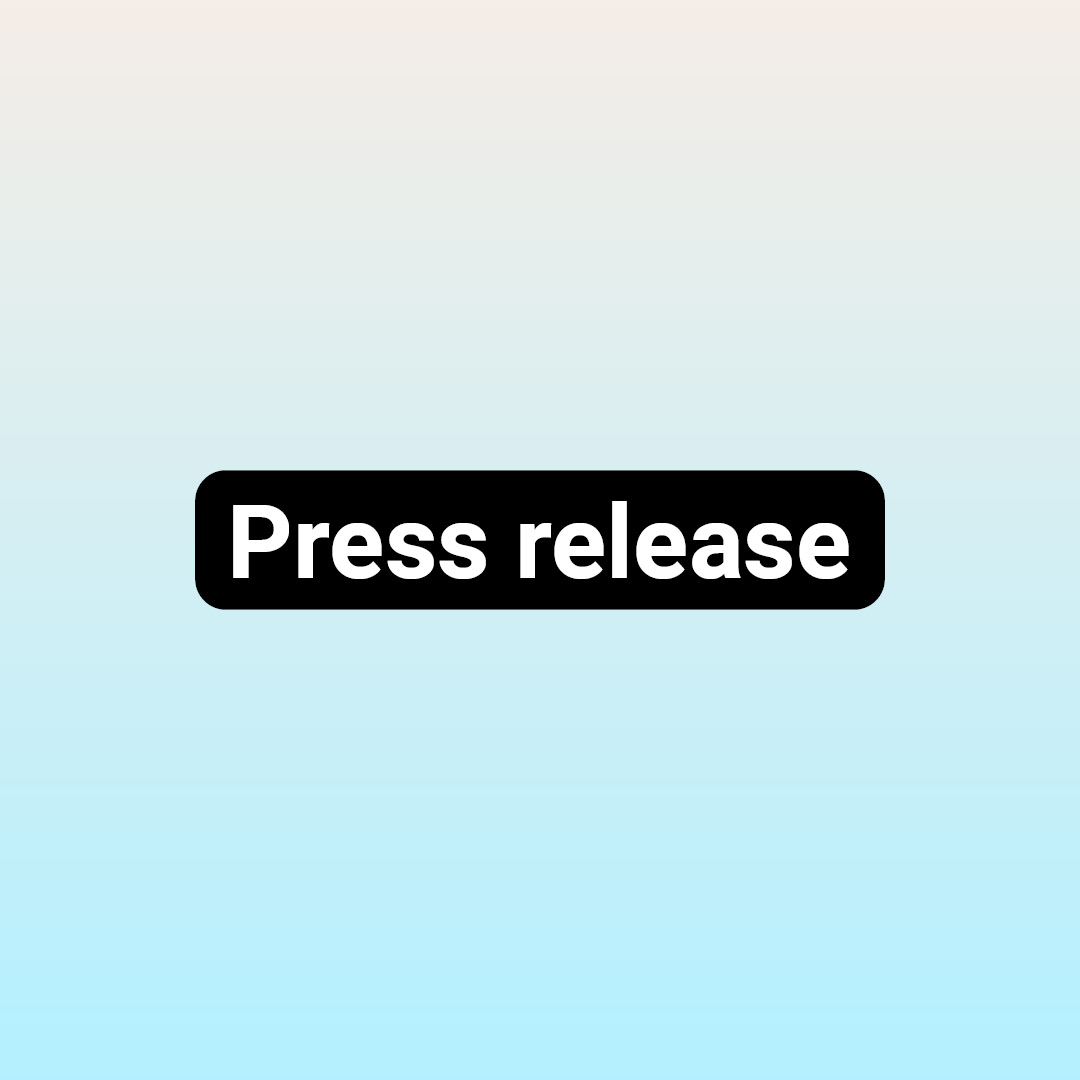 HateAid press release - image with blue sky background color and the words "press release".