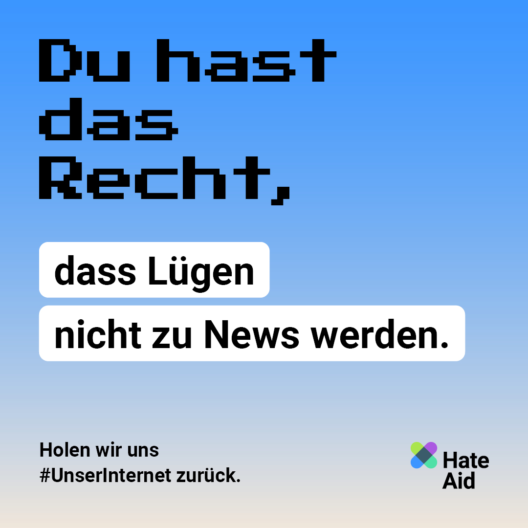 HateAid Menschenrechtskampagne #UnserInternet - Social Media Kit - ohne Foto
