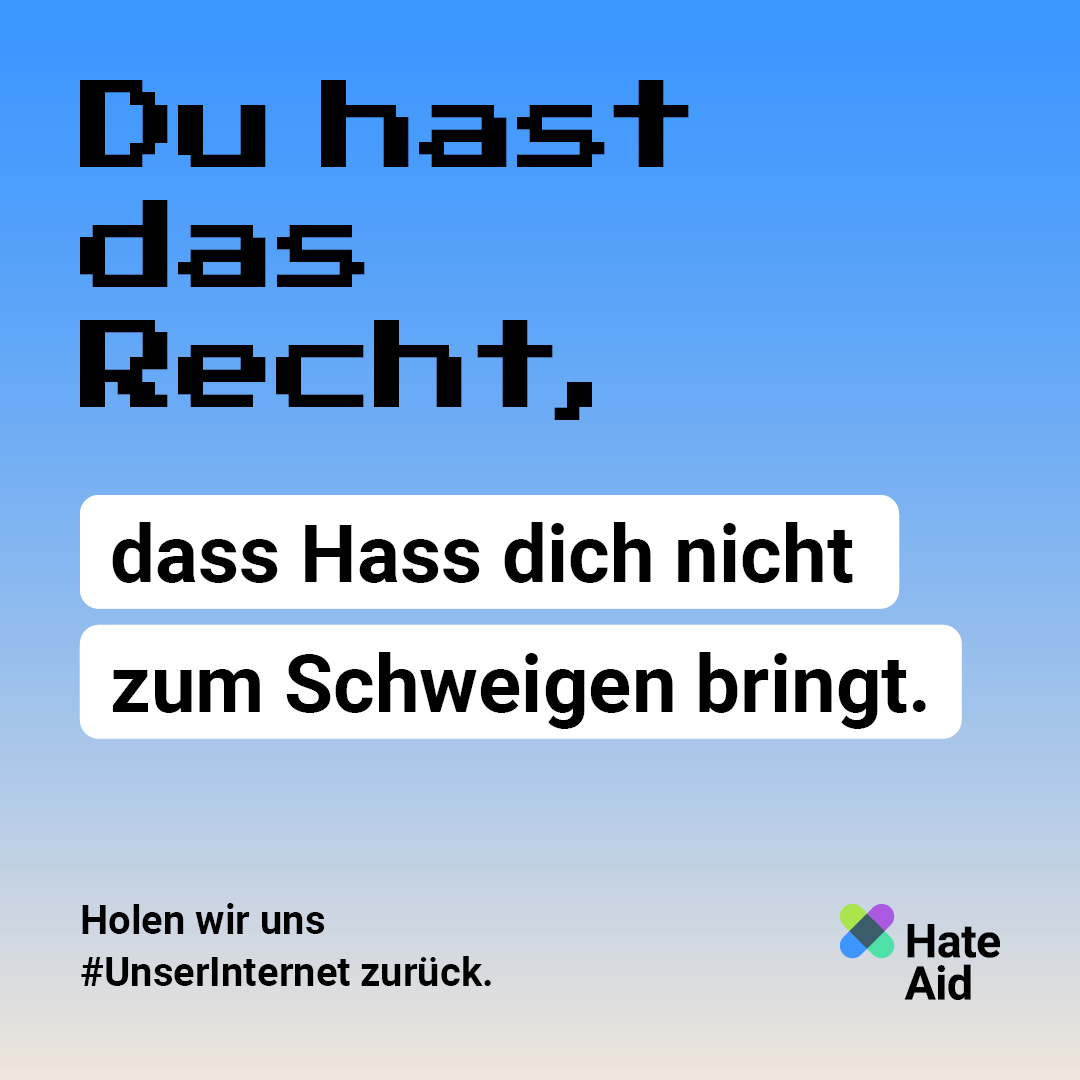HateAid Menschenrechtskampagne #UnserInternet - Social Media Kit - ohne Foto