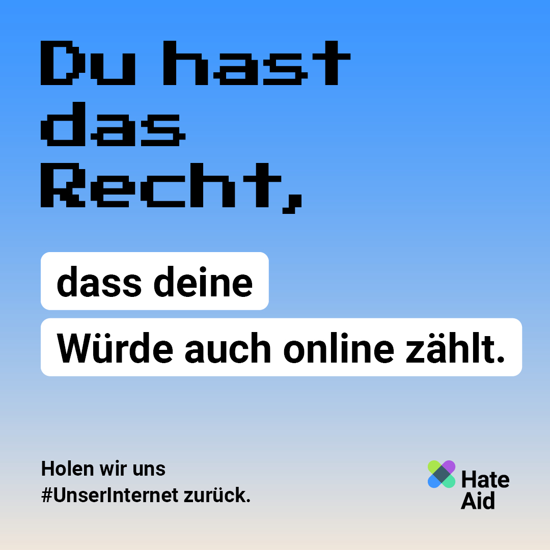 HateAid Menschenrechtskampagne #UnserInternet - Social Media Kit - ohne Foto