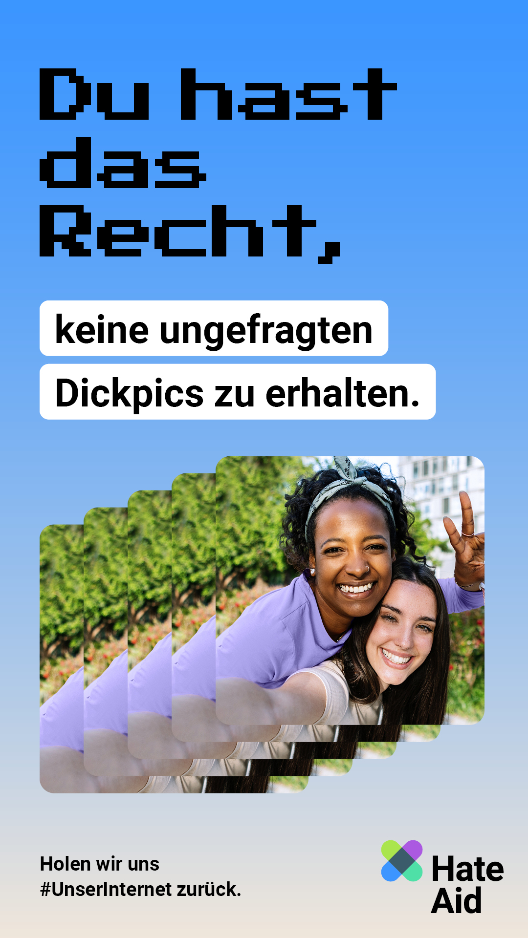 HateAid Menschenrechtskampagne #UnserInternet - Social Media Kit - 9zu16