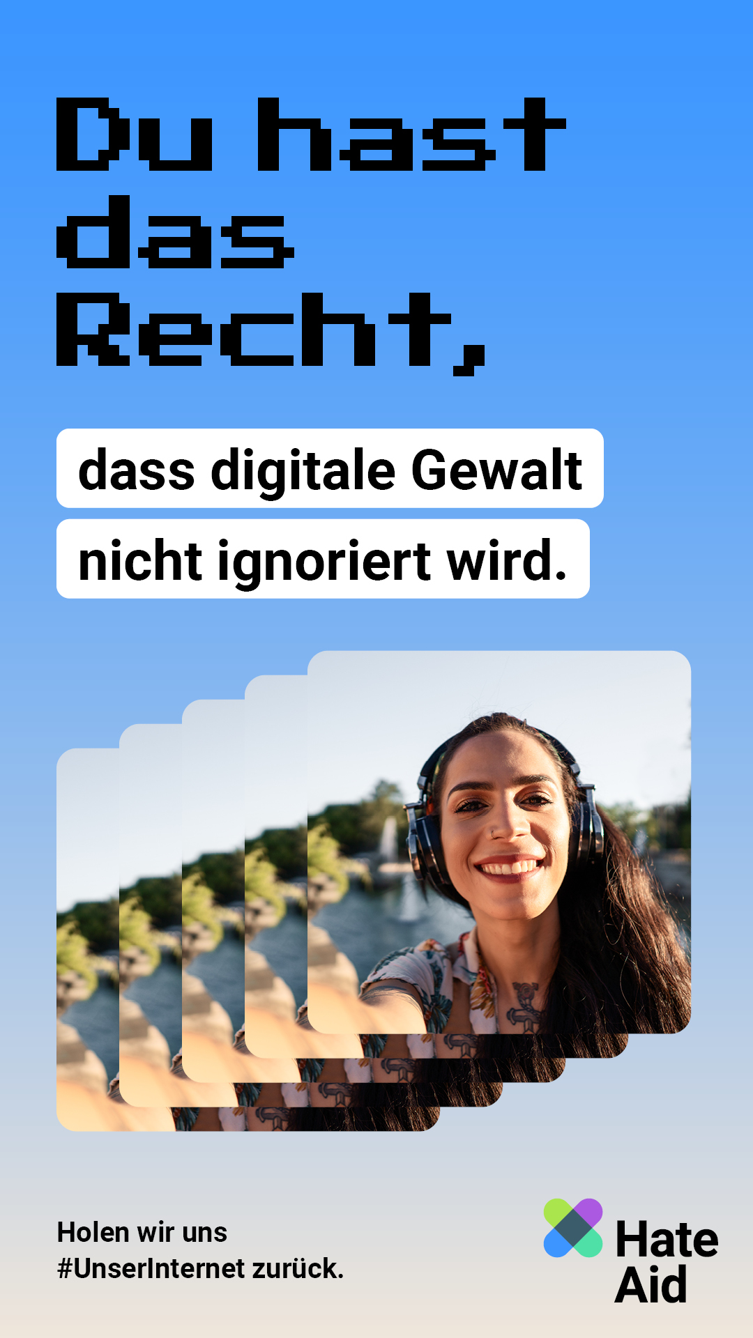 HateAid Menschenrechtskampagne #UnserInternet - Social Media Kit - 9zu16