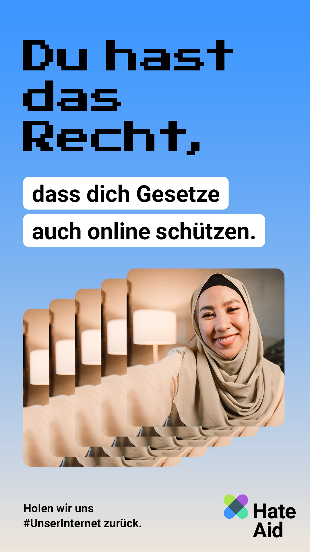 HateAid Menschenrechtskampagne #UnserInternet - Social Media Kit - 9zu16