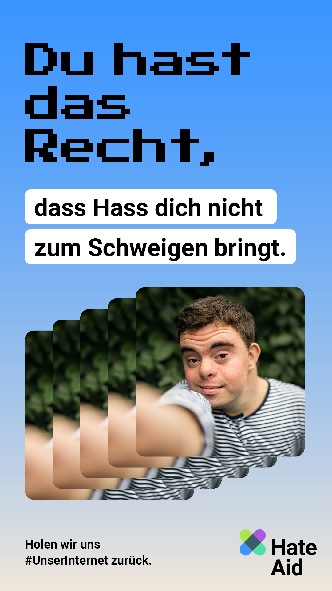HateAid Menschenrechtskampagne #UnserInternet - Social Media Kit - 9zu16