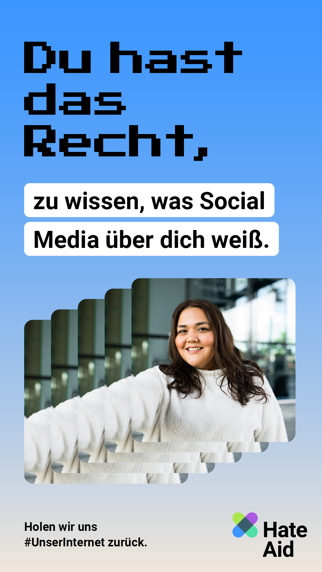 HateAid Menschenrechtskampagne #UnserInternet - Social Media Kit - 9zu16