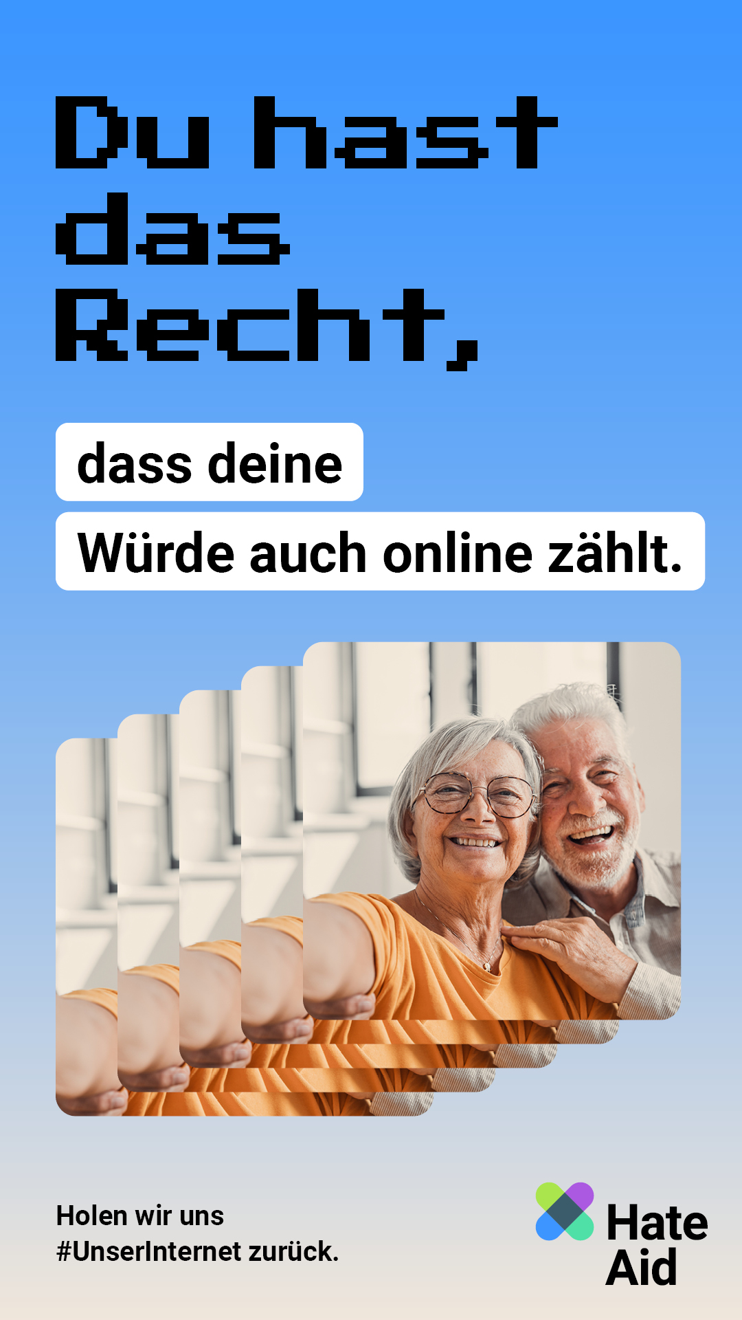 HateAid Menschenrechtskampagne #UnserInternet - Social Media Kit - 9zu16
