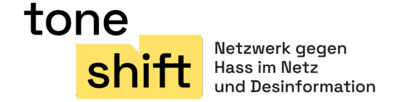 Toneshift_Logo_RGB_Farbe_Standard Logo von toneshift Netzwerk gegen Hass im Netz und Desinformation
