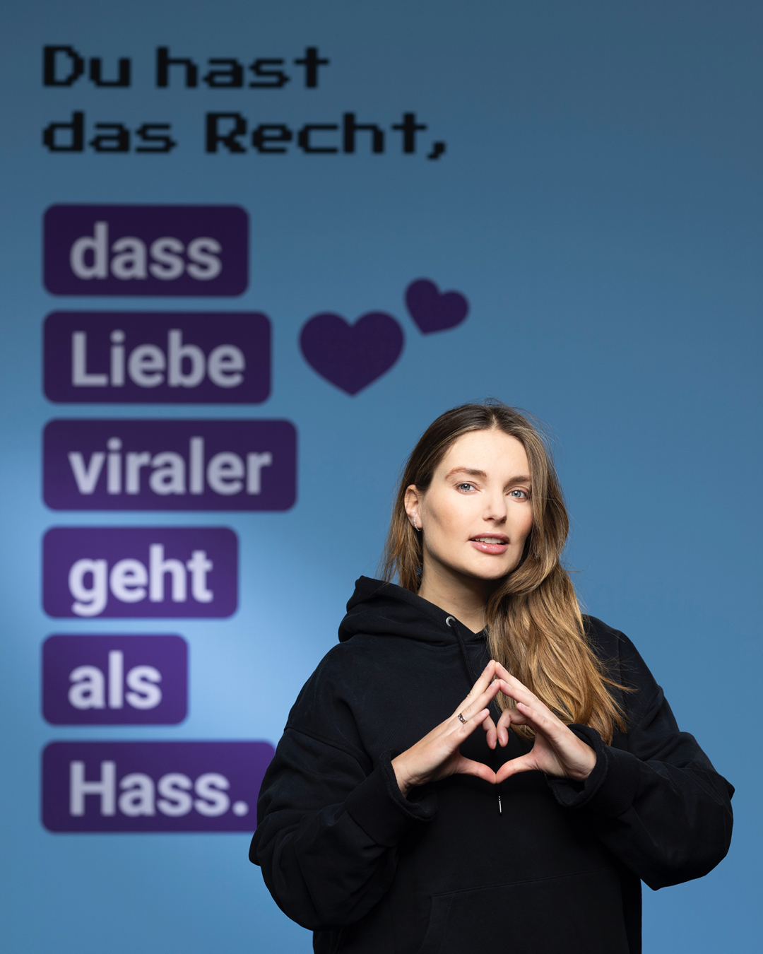 Marie von den Benken mit Statement Du hast das Recht, dass Liebe viraler geht als Hass.
